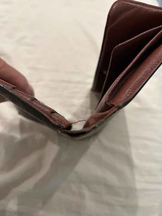 Louis Vuitton Monogram Canvas Flap Wallet — Dark Brown with Gold Hardware - Picture 4 of 10